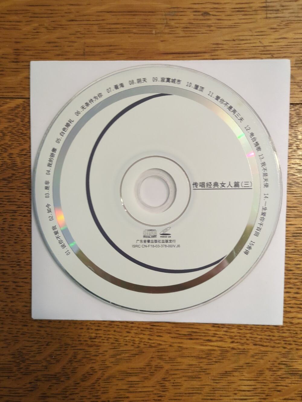 传唱经典女人篇(三) Vcd Disc Only